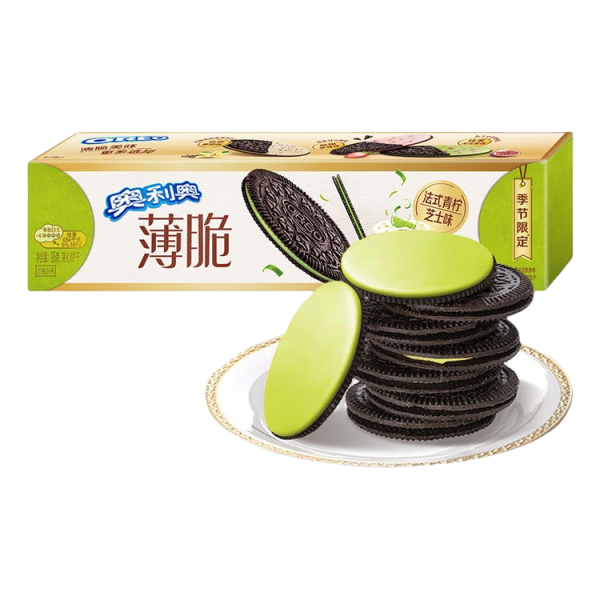 TESOLIFE特搜商城 OREO THIN CRACKERS FRENCH LIME CHEESE