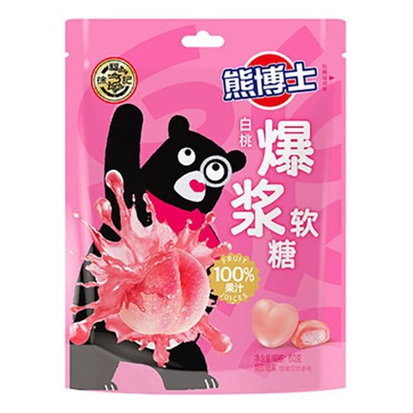 TESOLIFE特搜商城 XFJ DR. BEAR PEACH JUICE SOFT CANDY