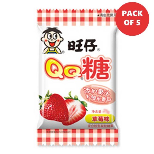 TESOLIFE特搜商城 QQ GUMMY STRAWBERRY 5P