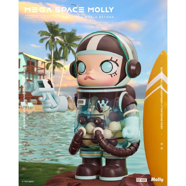MEGA space Molly 1000% ミントチョコレート TESOLIFE特搜商城 POPMART MEGA SPACE MOLLY 1000% MINT CHOCOLATE