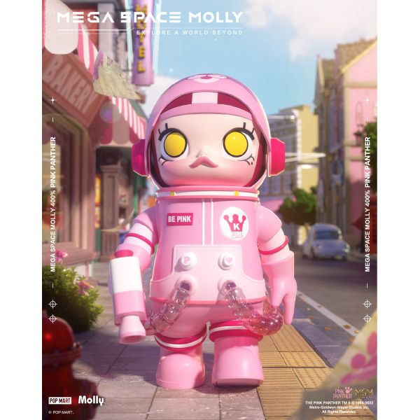 POPMART MEGA SPACE MOLLY 400% PINK PANTHER - TESOLIFE特搜商城
