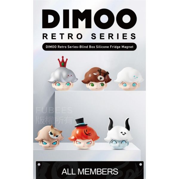 TESOLIFE特搜商城 POPMART DIMOO RETRO SERIES SILICONE FRIDGE MAGNET