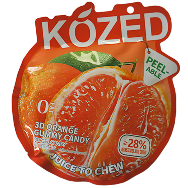 TESOLIFE特搜商城 KOZED PEELABLE GUMMY CANDY ORANGE