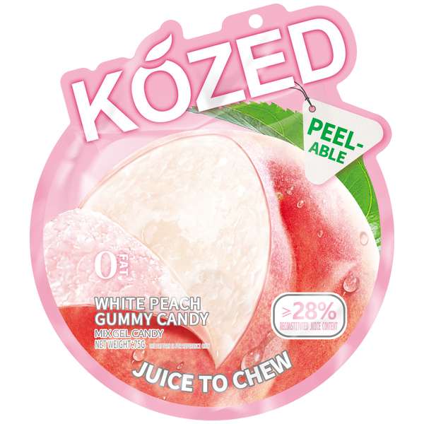 TESOLIFE特搜商城 KOZED PEELABLE GUMMY CANDY WHITE PEACH
