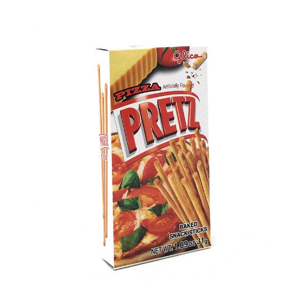 TESOLIFE特搜商城 GLICO PRETZ Baked Snack Sticks Pizza Flavored 31g