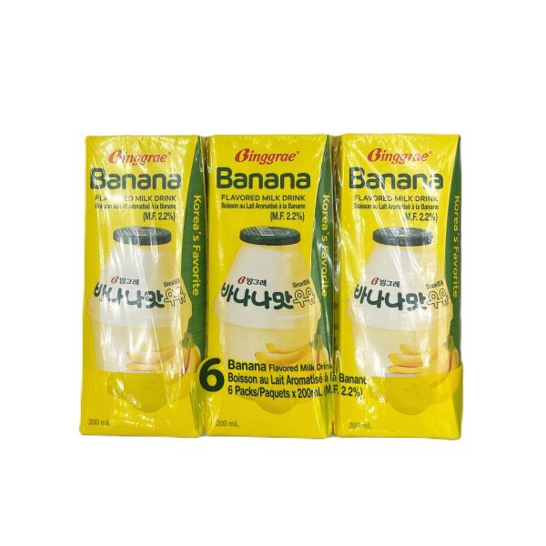 TESOLIFE特搜商城 BINGGRAE BANANA FLAVORED MILK 6P