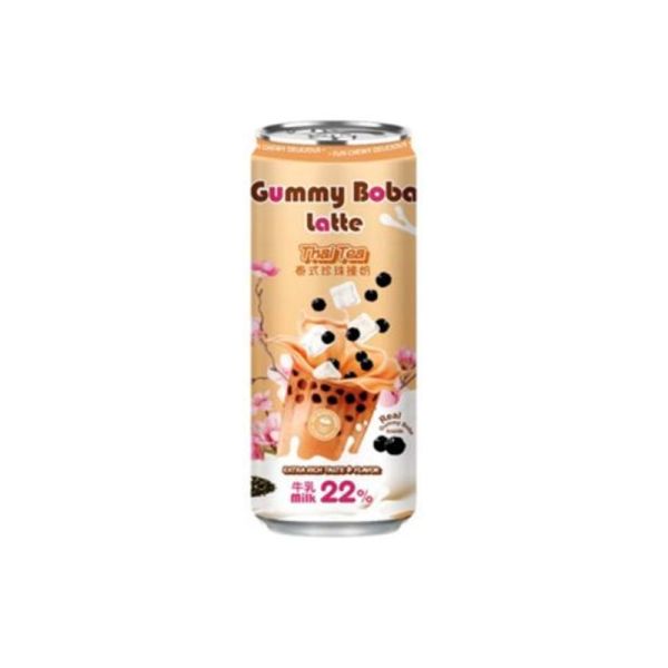 TESOLIFE特搜商城 O'S GUMMY BOBA LATTE THAITEA CAN