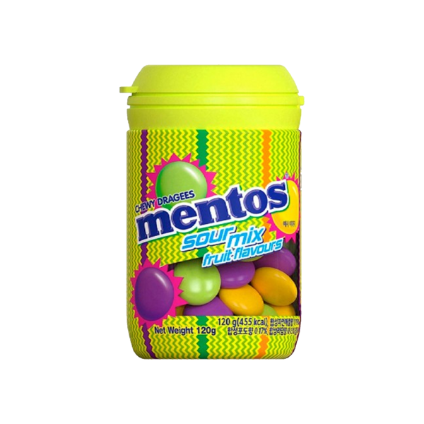 TESOLIFE特搜商城 MENTOS CHEWN DRAGEES SOUR MIX FRUIT