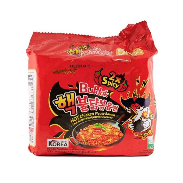 TESOLIFE特搜商城 SY ARTIFICIAL SPICY CHICKEN RAMEN 2XS 5P