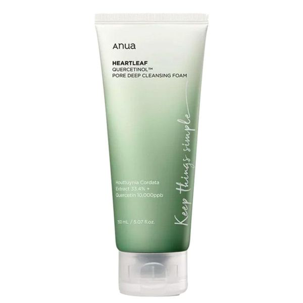 TESOLIFE特搜商城 ANUA HEARTLEAF QUERCETINOL PORE DEEP CLEANSING FOAM
