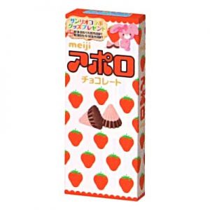 MEIJI Apollo Strawberry Chocolate Candy 46g