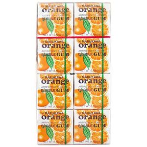 日本MARUKAWA 橘子味口香糖 8个*5.4G