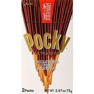 GLICO POCKY ULTRA SLIM CHOCOLATE BISCUIT 2PK 73G