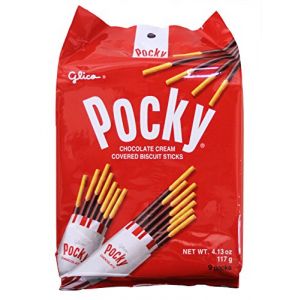 日本GLICO格力高 POCKY巧克力奶油饼干棒 9包 117G