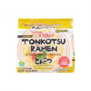 SAPPORO ICHIBAN NOODLE INSTANT BAG TONKOTSU 5P 520G