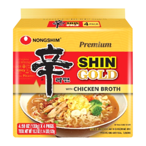 NONGSHIM GOLD RAMEN WITH CHICKEN BROTH 4 PACKS 130G