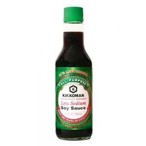 KIKKOMAN SOY SAUCE LESS SODIUN 296ML