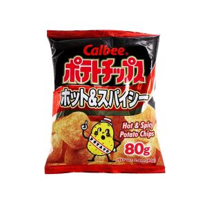 CALBEE POTATO CHIPS HOT&SPICY 80G