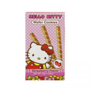 日本凯蒂猫 威化饼干卷 草莓味 45G