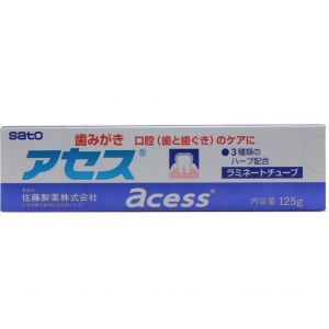 日本SATO佐藤ACESS牙周护理牙膏 125g 草本香