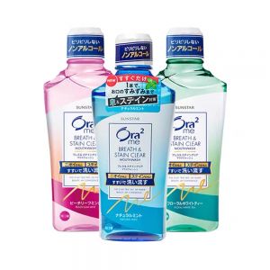 日本Ora2皓乐齿亮白净色漱口水 460ml 多款选