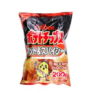 CALBEE POTATO CHIPS HOT & SPICY MEGA