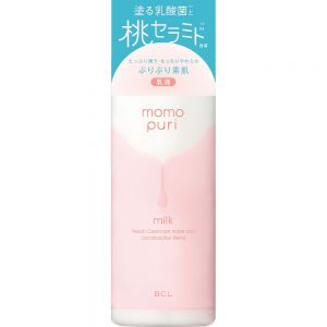 日本新款BCL momopuri桃保湿神经酰胺桃子乳液滋润蜜桃香150ml