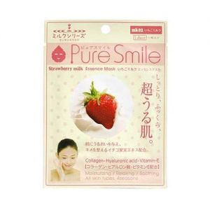 日本PURE SMILE 牛奶精华系列超润肌补水面膜 单片入 三款选