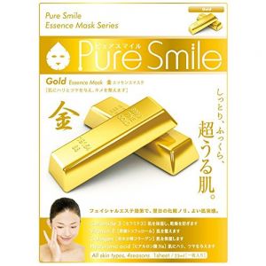 日本PURE SMILE 精华面膜金箔防干燥紧肤 单片入