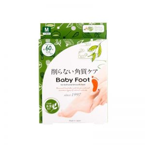 日本BABY FOOT 60min去角质蜕皮型足膜一对装 M 抹茶香草香