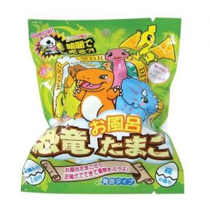 日本NOL中心溶解型恐龙玩具儿童泡腾型沐浴球 80g 森林香