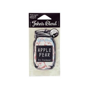 JOHN'S BLEND Hanging Car Fragrance Air Freshener Apple Pear 11g