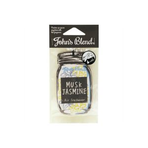 JOHN'S BLEND Hanging Car Fragrance Air Freshener Musk Jasmine 11g