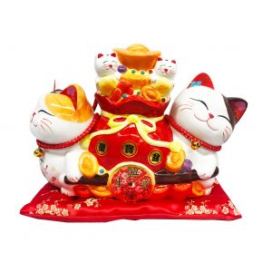 日本招财猫生意兴隆聚宝盆存钱罐 48oz 一个入