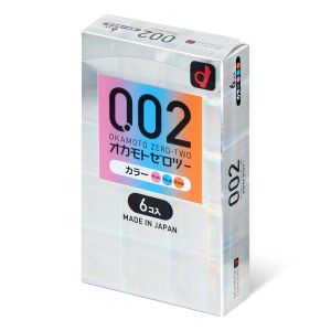 OKAMOTO 002EX 3COLORS CONDOM 6P W-316