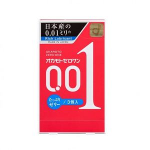 OKAMOTO CONDOM ZERO ONE EXTRA MOIST W-306