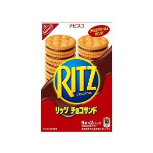 日本NABISCO RITZ巧克力味夹心饼干 18P 160G