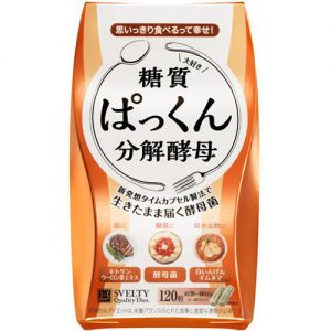 日本SVELTY Pakkun糖质分解酵母 120粒