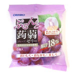 ORIHIRO Prunto Konnyaku Jelly Grape 6pcs