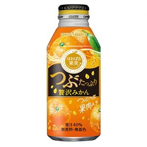 POKKA SAPPORO TSUBU TAPPURI ZEITAKU MIKAN ORANGE 400ML