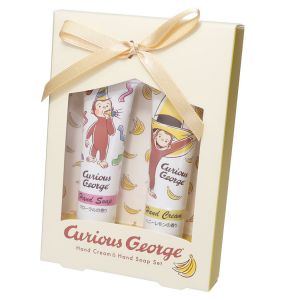 日本CURIOUS GEORGE猴子护手霜洗手液套装 各15g 蜂蜜柠檬&花香