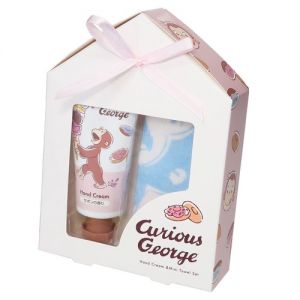 CURIOUS GEORGE HAND CREAM/M TOWEL SET PK