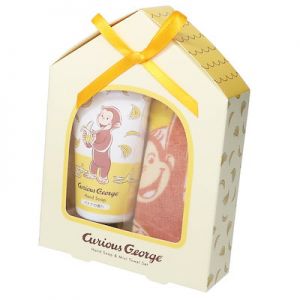 CURIOUS GEORGE HAND SOAP/M TOWEL SET YEL