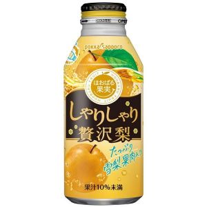 日本POKKA SAPPORO波卡札幌 超赞真实果肉梨味果肉饮料 400ml