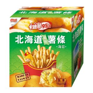 联华食品 卡迪那北海道海苔味薯条 5袋*18G