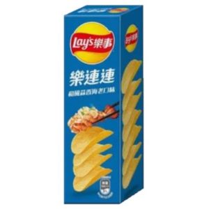 LAYS STAX POTATO CHIPS GARLIC SHRIMP BOX