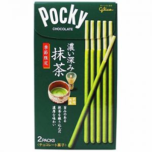 日本GLICO格力高 POCKY百奇 双层抹茶巧克力涂层饼干棒 2包入 63g