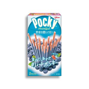 GLICO POCKY HEARTFUL BLUEBERRY HEART BIS
