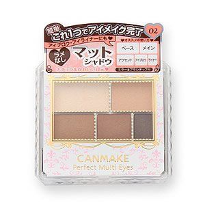 CANMAKE Perfect Multi Eyes Shadow Palette 02 Urban Caramel 1pc