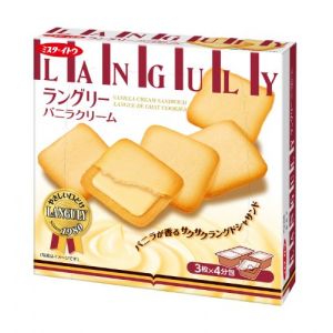 LANGULY Vanilla Cream Mixed Sandwich Cookie 4Packs 129.6g